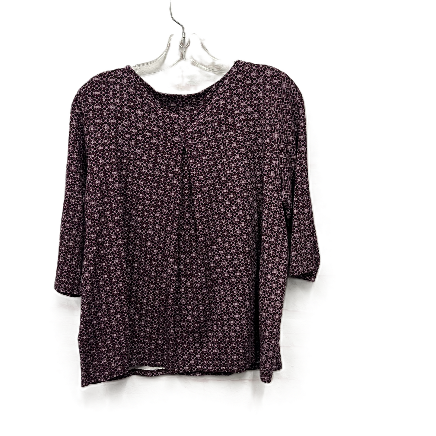 Top 3/4 Sleeve By J. Jill In Purple, Size: Mp