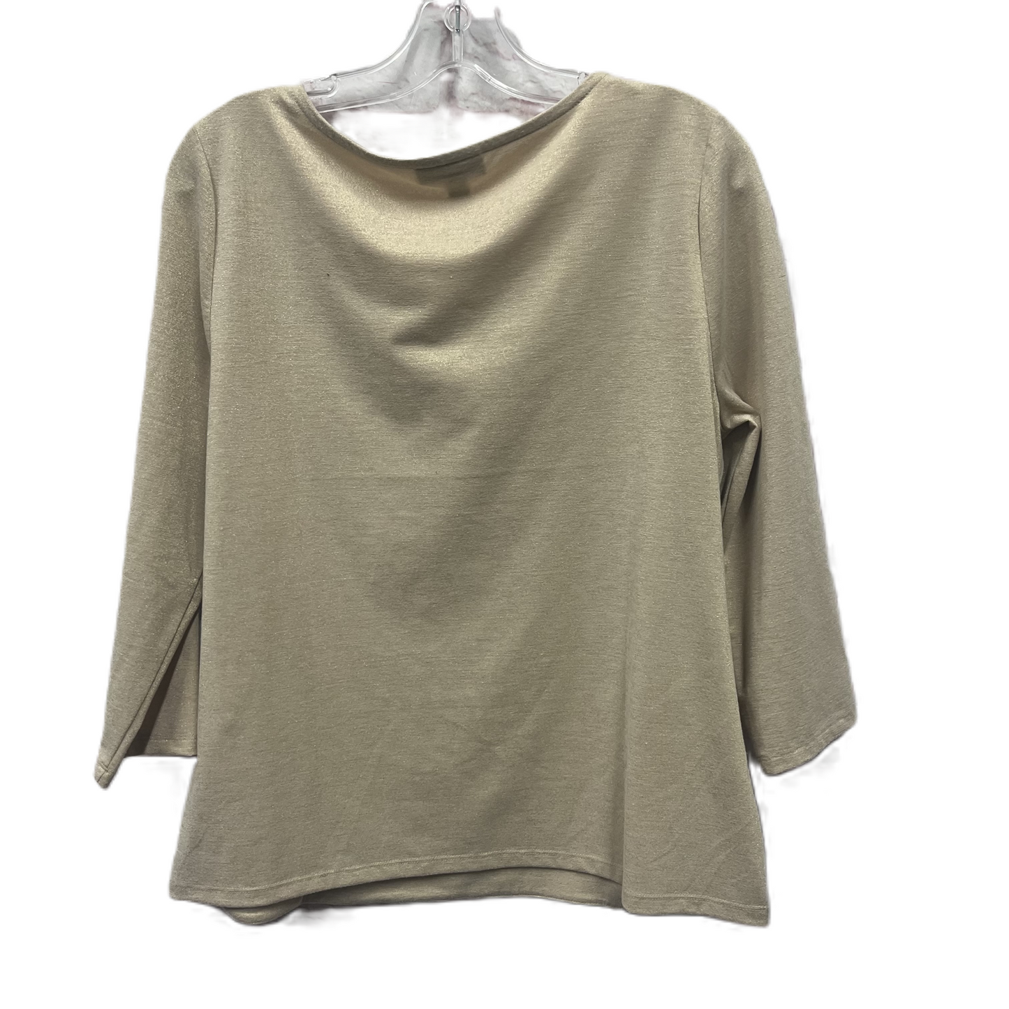 Top Long Sleeve By Charter Club In Tan, Size: Xlp