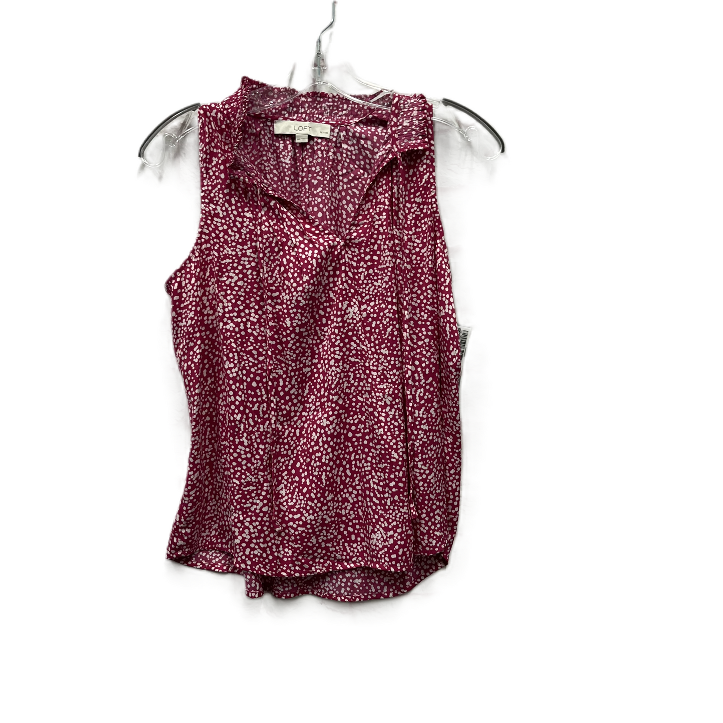 Top Sleeveless By Loft In Pink, Size: Mp