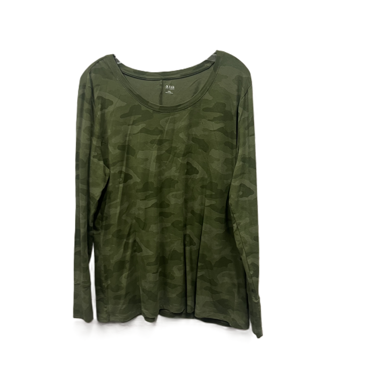 Top Long Sleeve By Ana In Green, Size: 1x