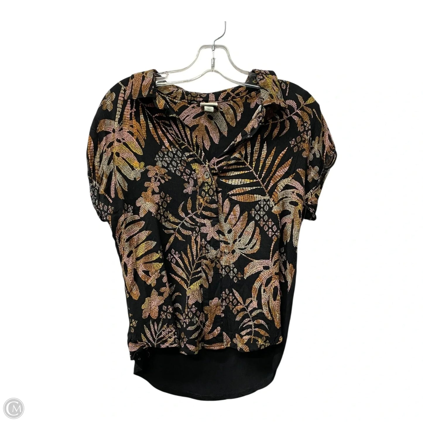 Top Short Sleeve By A New Day In Black, Size: Xs