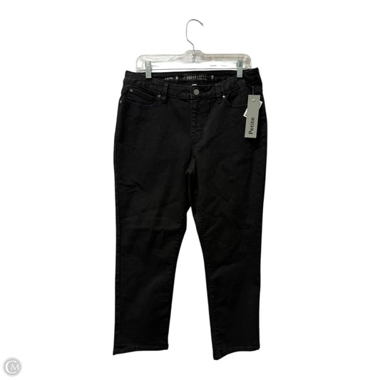 Jeans Cropped By Jennifer Lopez In Black, Size: 12p