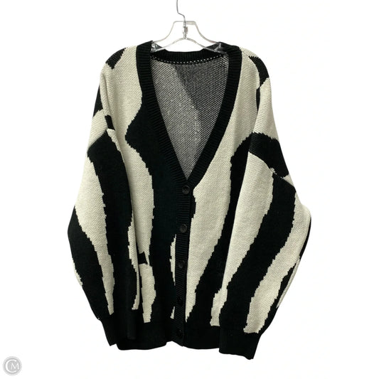 Sweater Cardigan By Shein In Black, Size: 3x