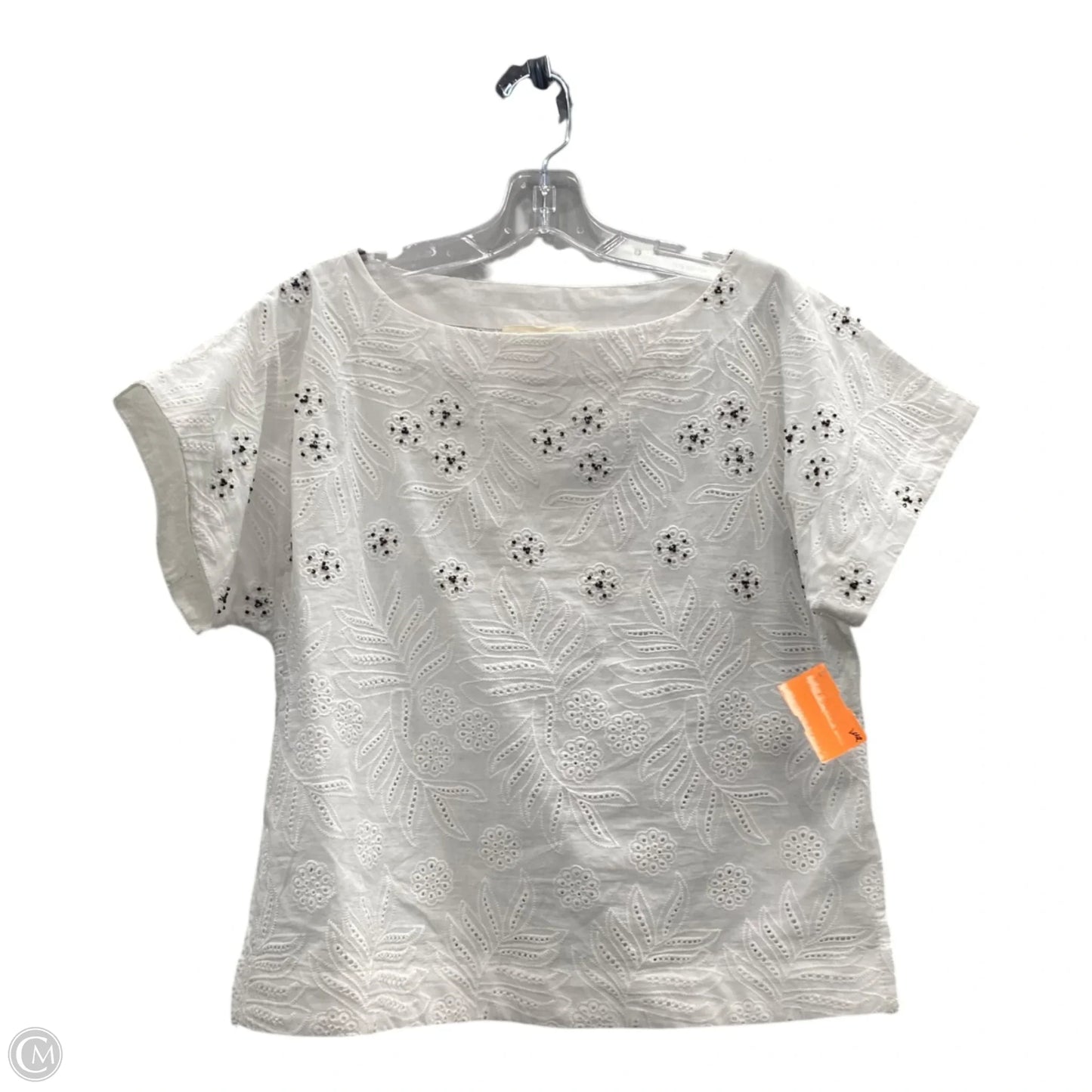 Top Short Sleeve By Solitaire In White, Size: M