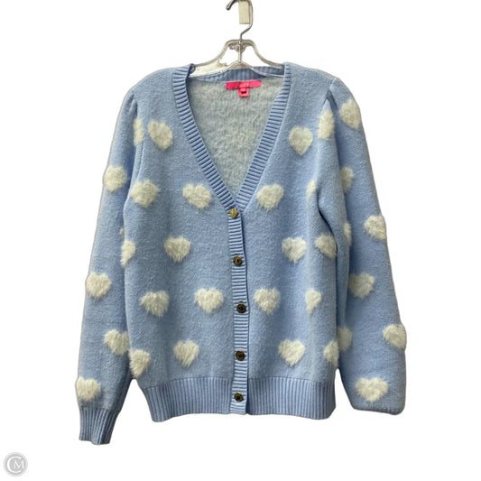 Sweater Cardigan Designer By Lilly Pulitzer In Blue, Size: M