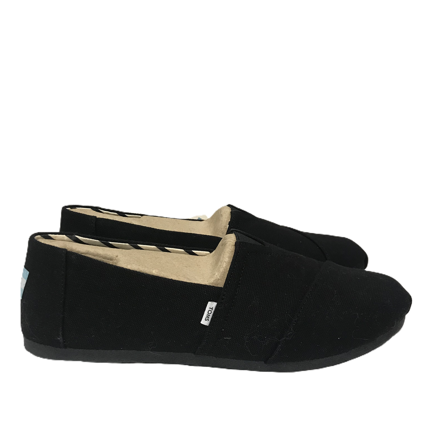 Black Shoes Flats By Toms, Size: 10