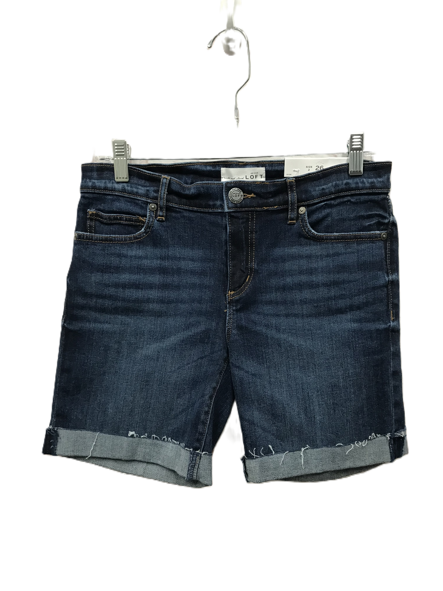 Blue Denim Shorts By Loft, Size: 2