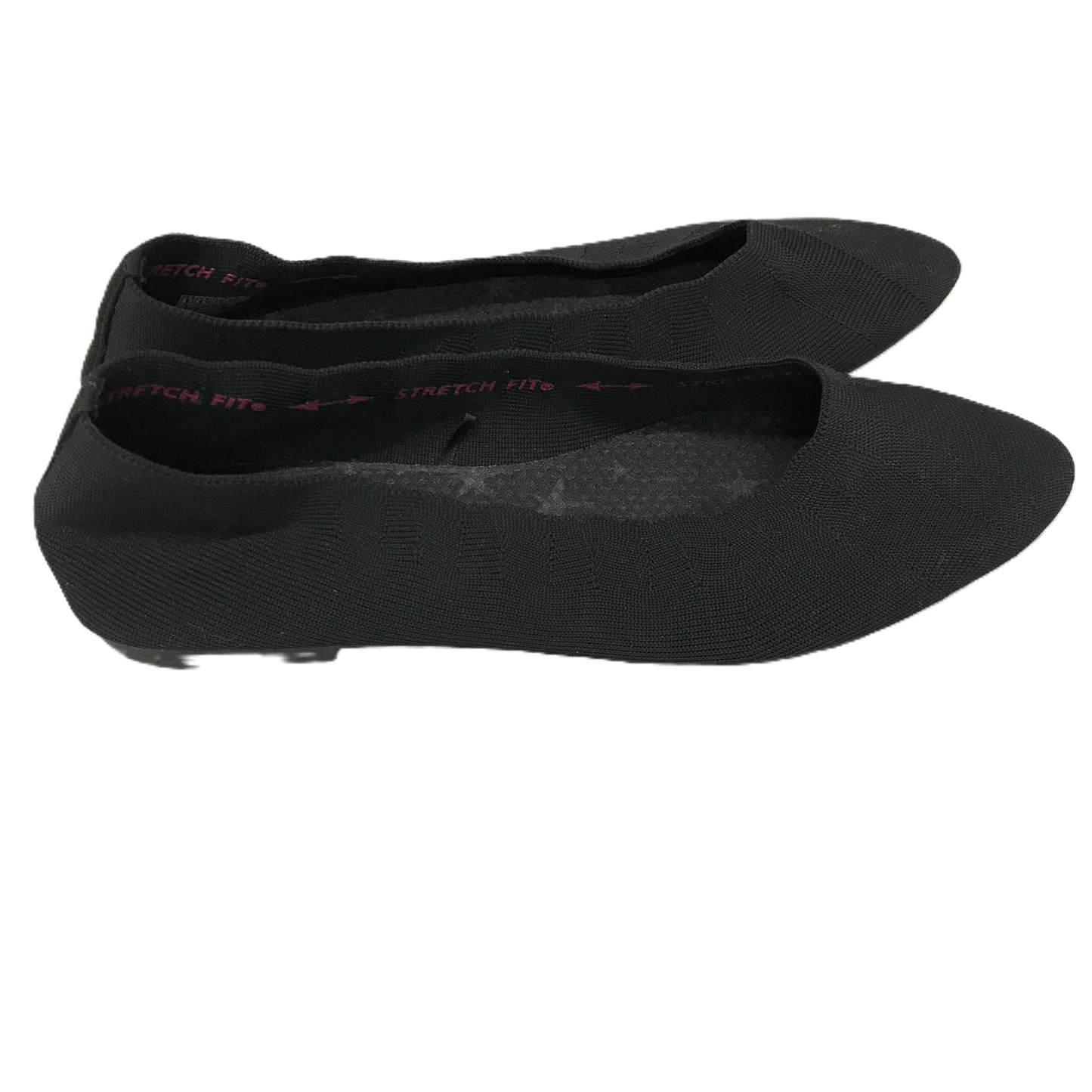 Black Shoes Flats By Skechers, Size: 8.5