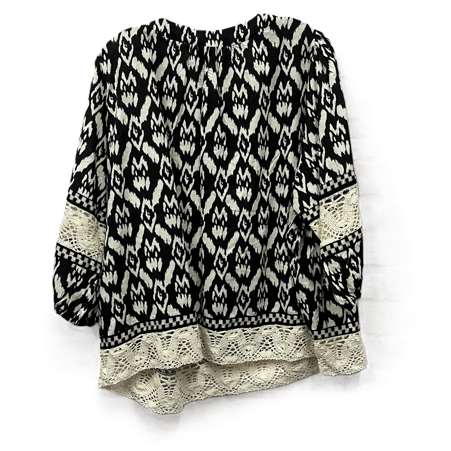 Top Long Sleeve By Cynthia Rowley In Black, Size: 2x