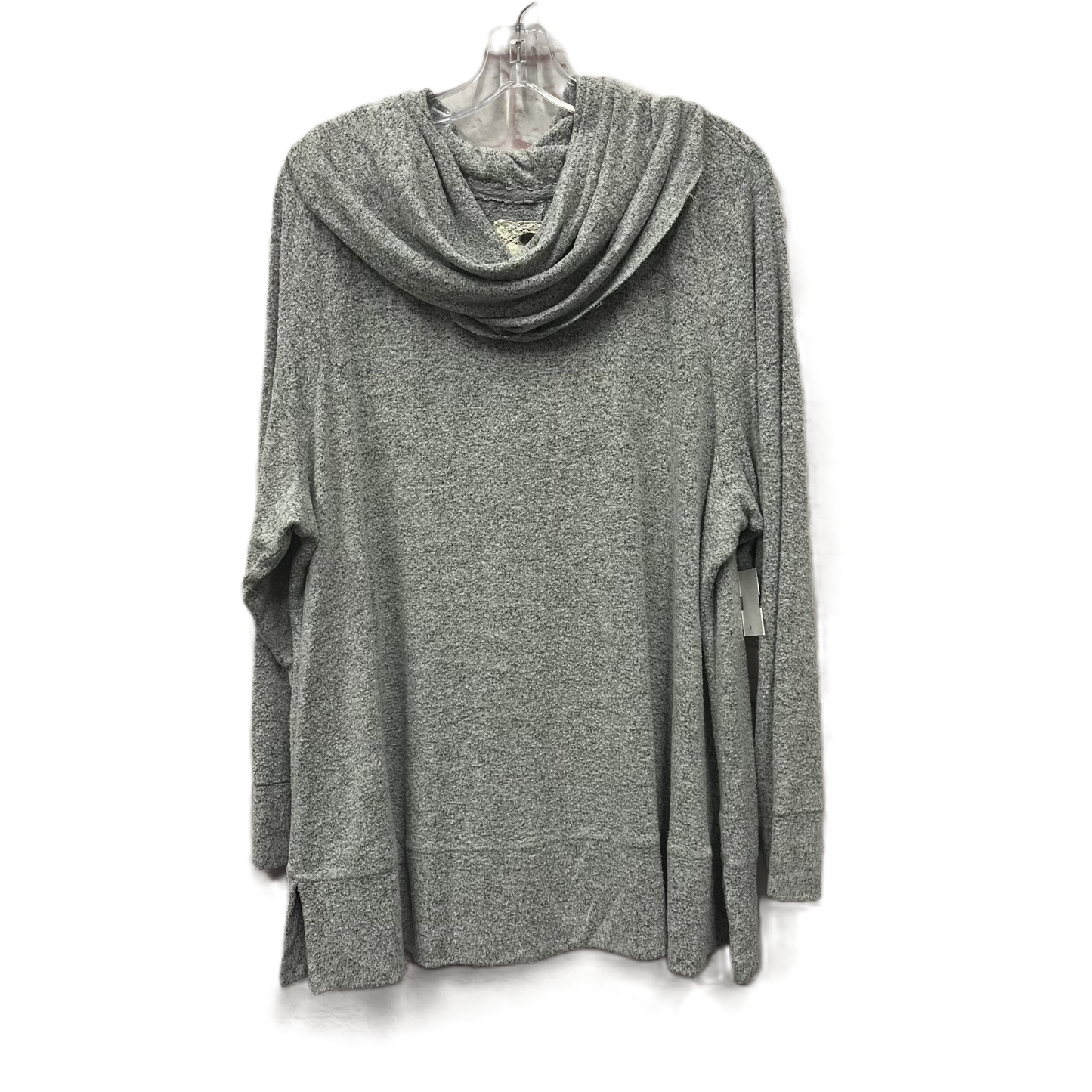 Top Long Sleeve By Cupio In Grey, Size: 2x