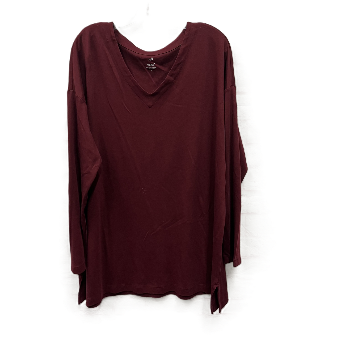 Top Long Sleeve By J. Jill In Red, Size: Xl