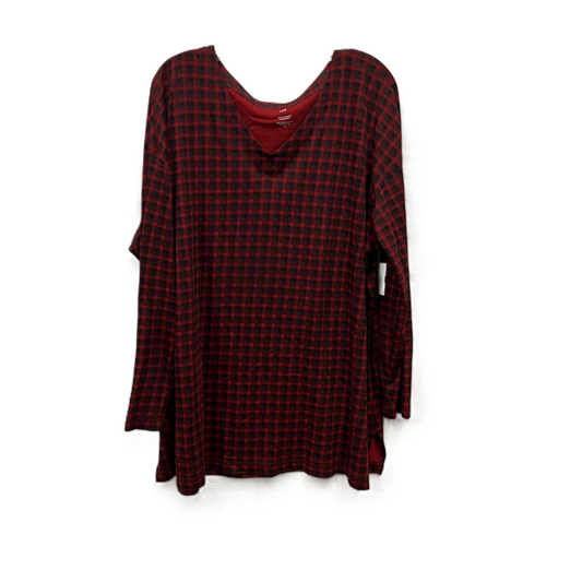 Top Long Sleeve By J. Jill In Red, Size: Xl