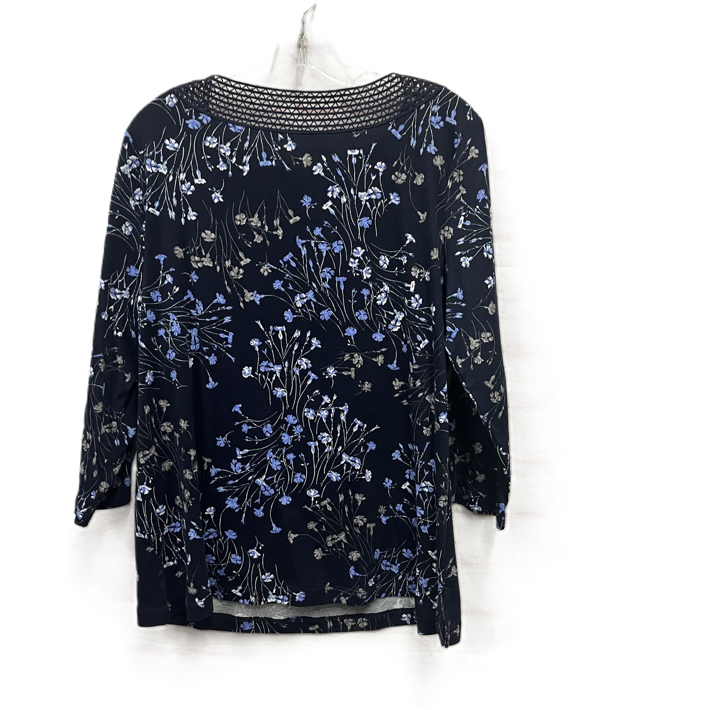 Top Long Sleeve By Croft And Barrow In Blue, Size: Xl