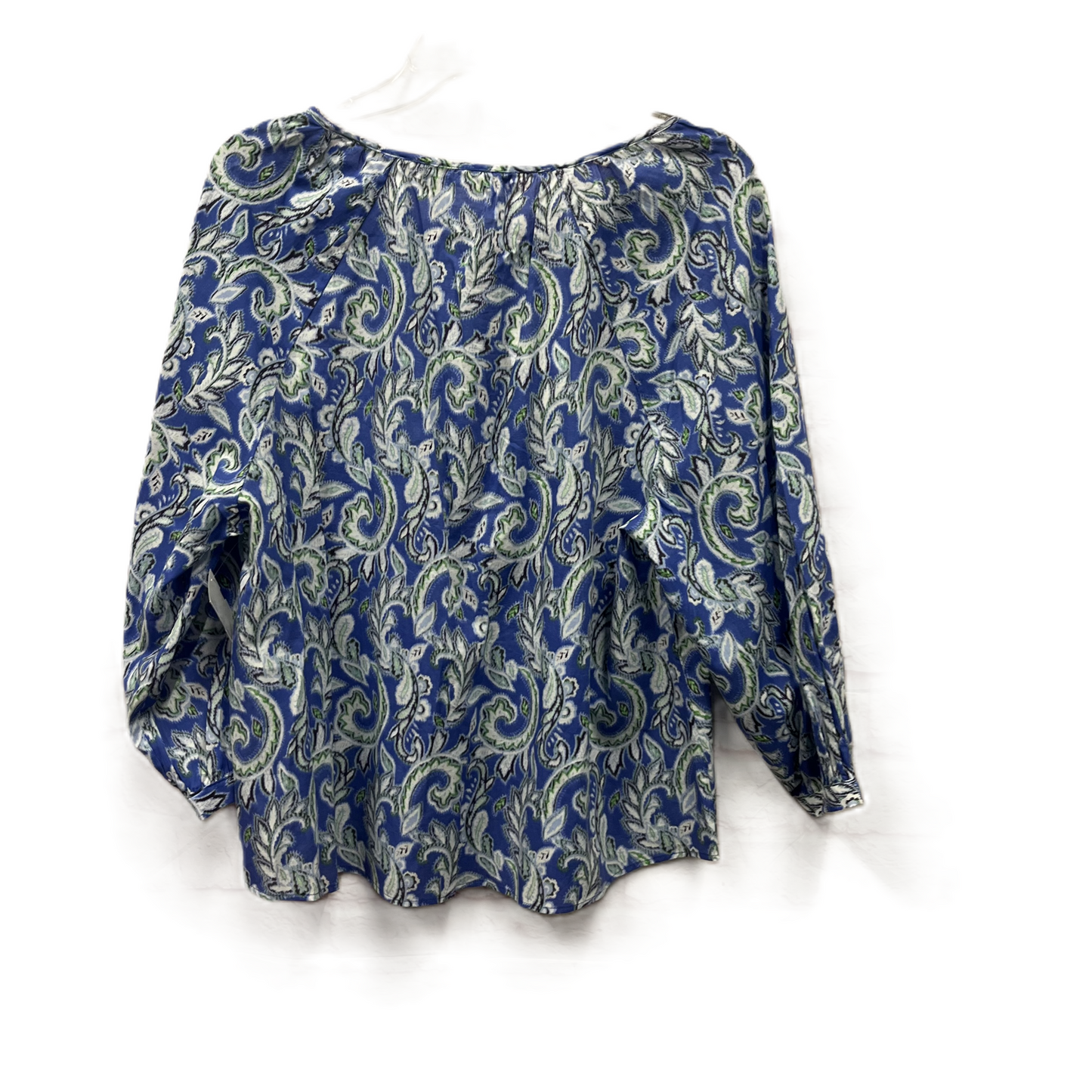 Top Long Sleeve By Zara In Blue, Size: M