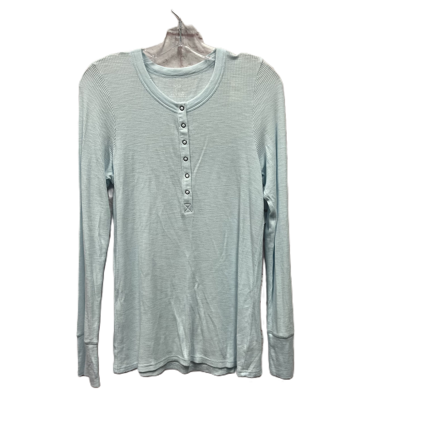 Top Long Sleeve By Aerie In Blue, Size: L