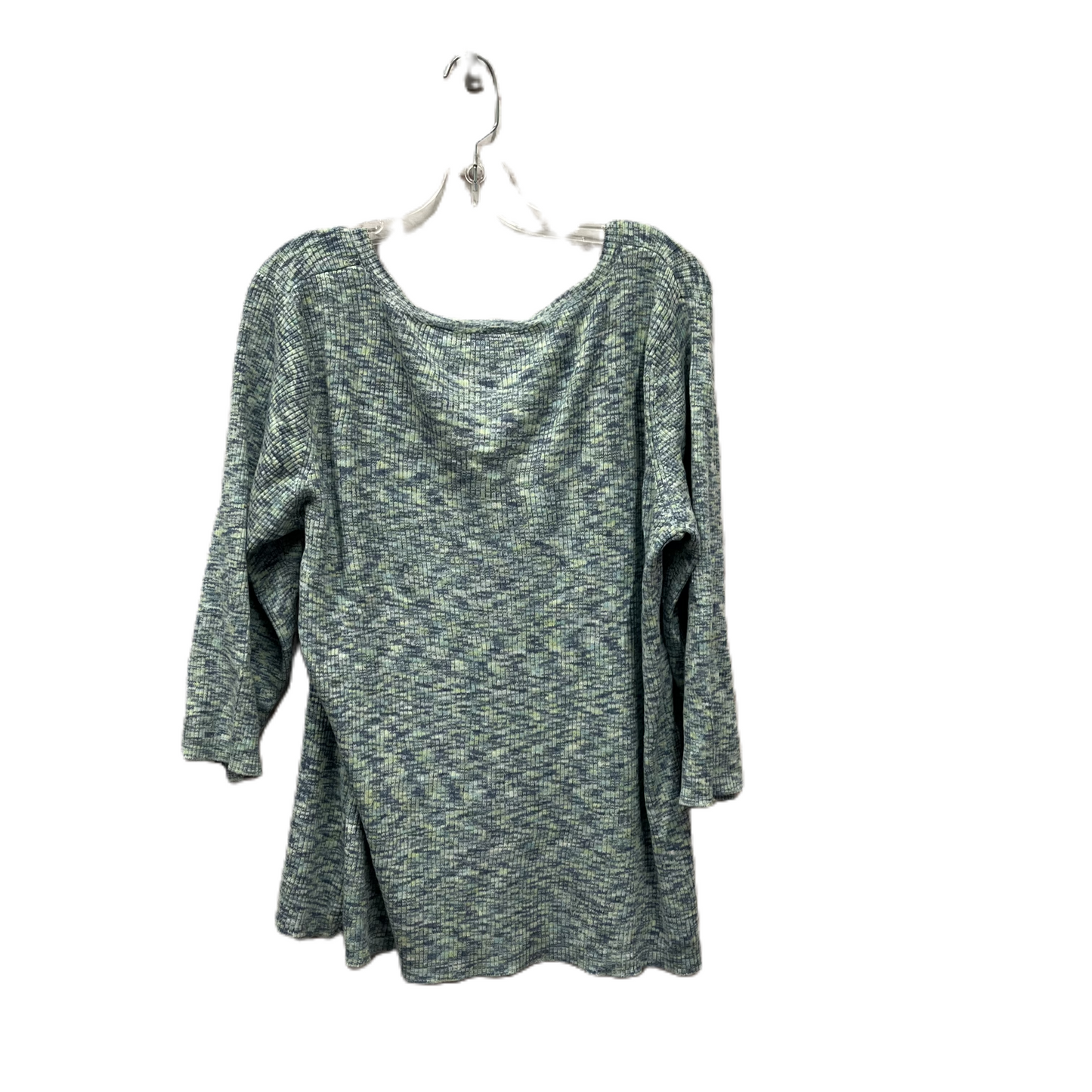 Top Long Sleeve By Villager By Liz Claiborne In Blue, Size: 2x