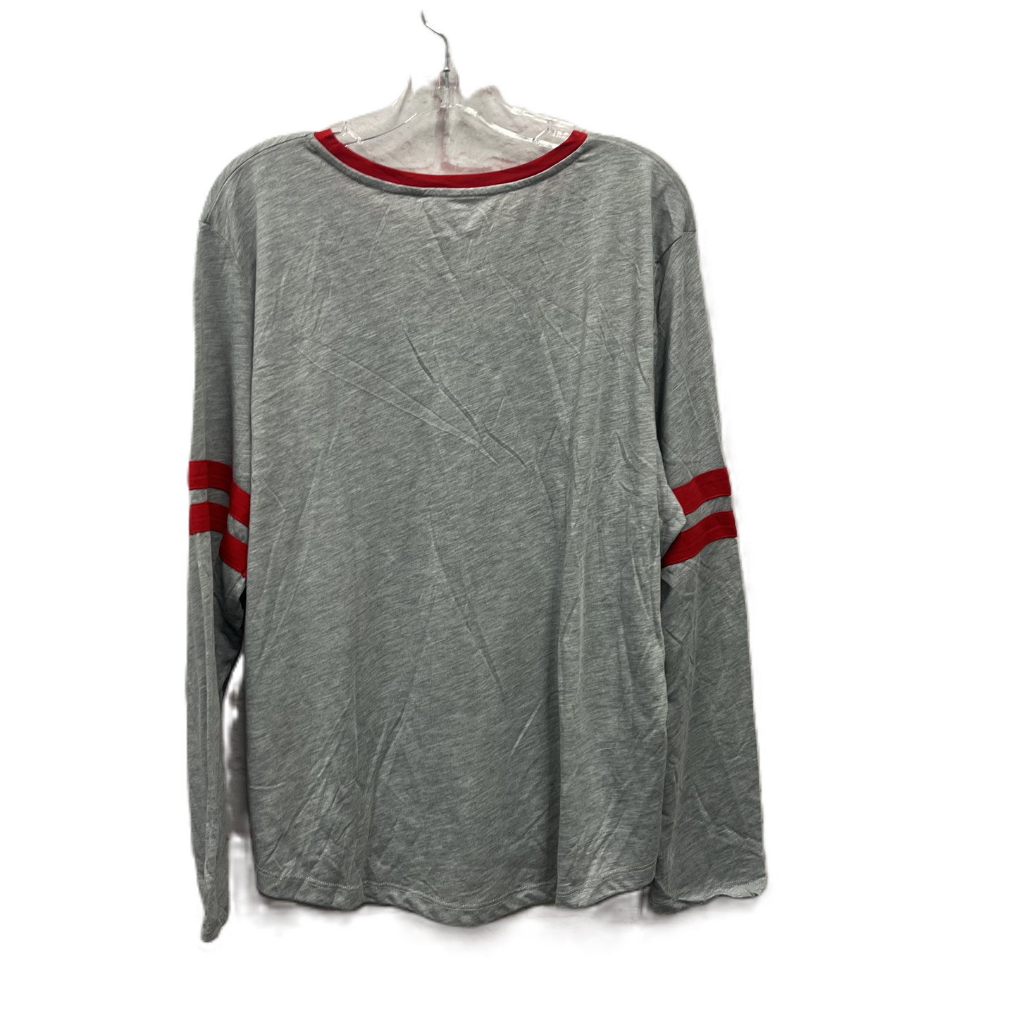 Athletic Top Long Sleeve Crewneck By Disney Store In Grey, Size: 2x