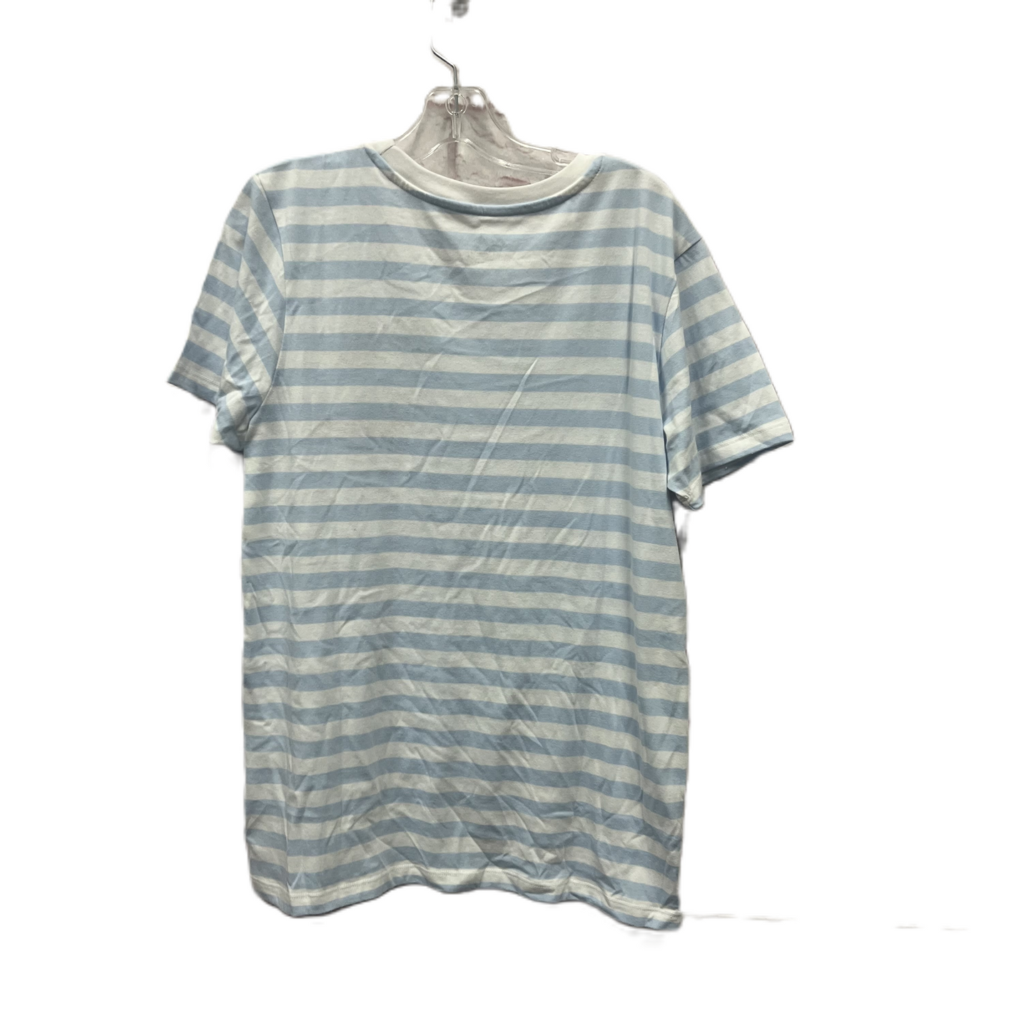 Top Short Sleeve Basic By Disney Store In Blue & White, Size: 1x