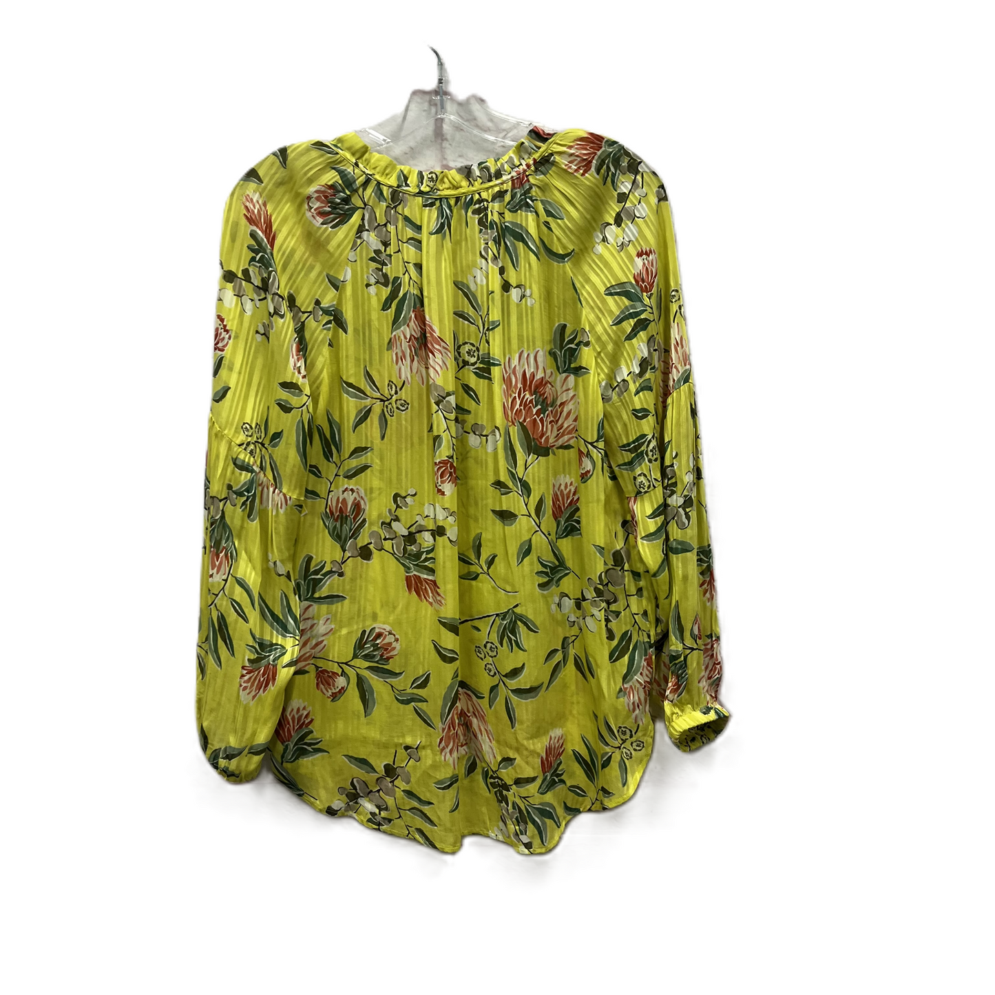 Top Long Sleeve By Loft In Yellow, Size: M