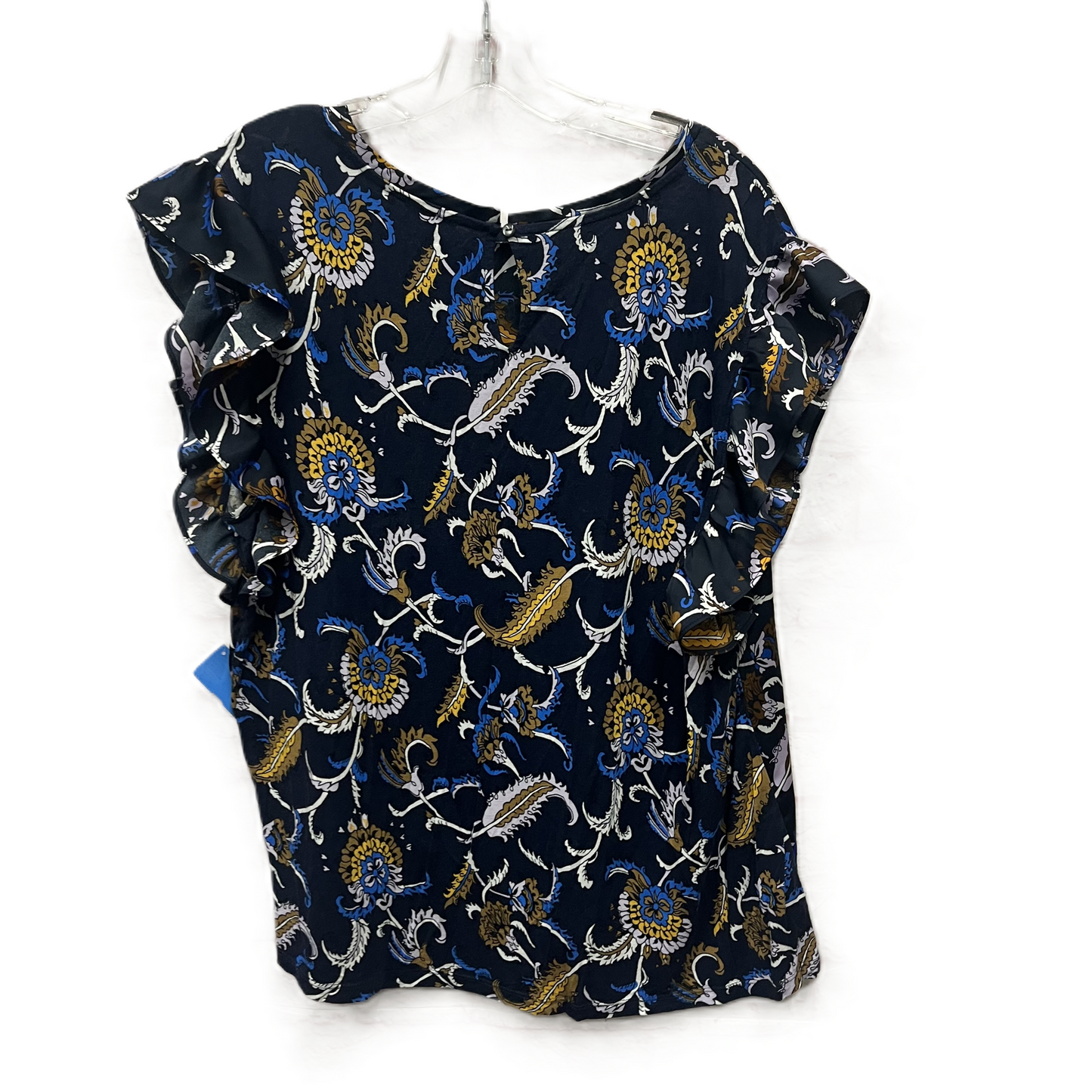 Top Short Sleeve By Ann Taylor In Blue, Size: Xl