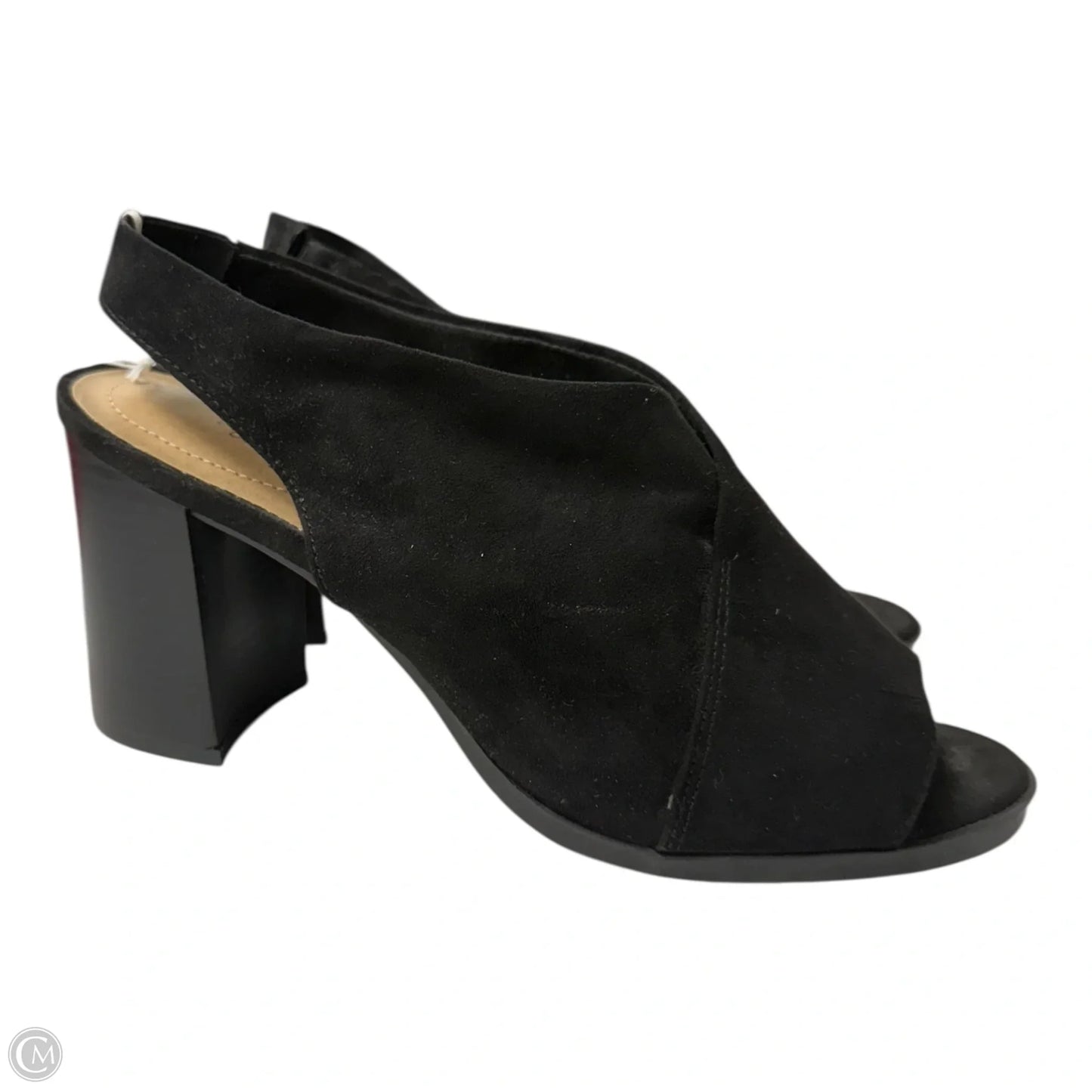 Sandals Heels Block By Dexflex In Black, Size: 8.5