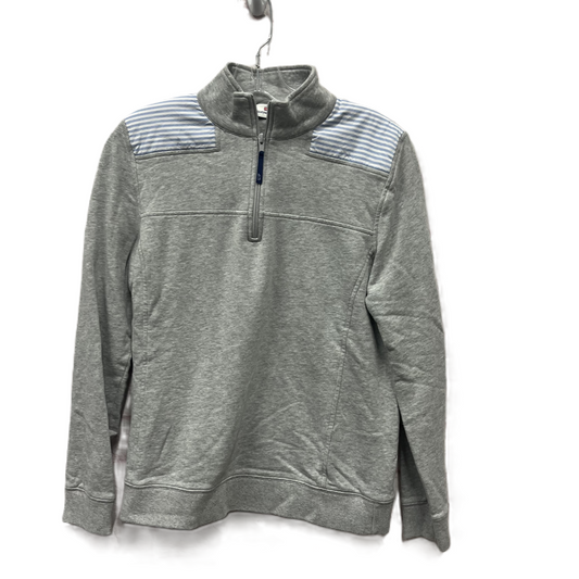 Athletic Sweatshirt Collar By Vineyard Vines In Grey, Size: M