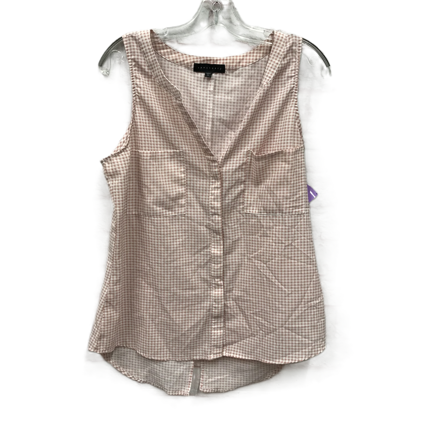 Pink Top Sleeveless By Sanctuary, Size: L