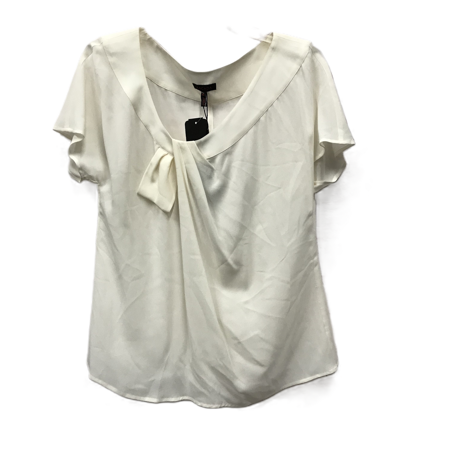 White Top Short Sleeve By Escada, Size: M