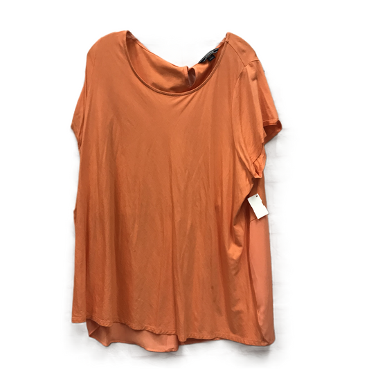 Orange Top Short Sleeve By Lands End, Size: 3x