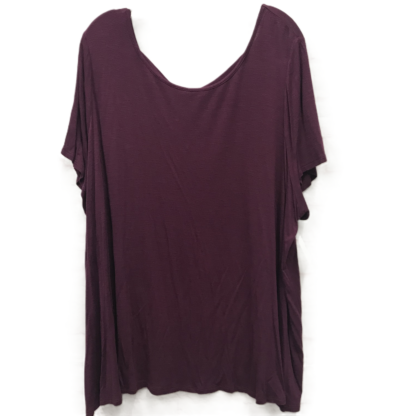 Purple Top Short Sleeve By Lane Bryant, Size: 4x