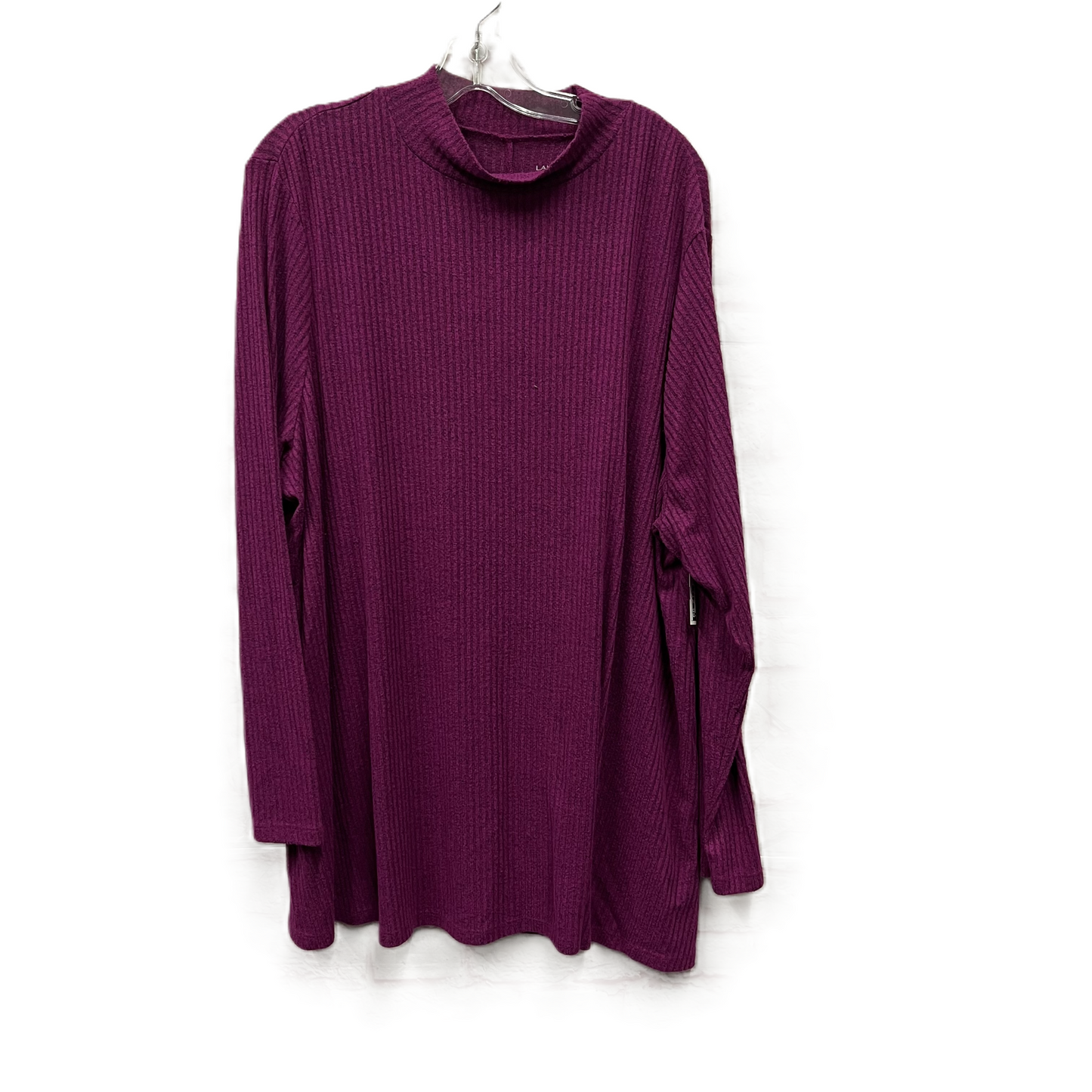 Top Long Sleeve By Lane Bryant In Purple, Size: 3x