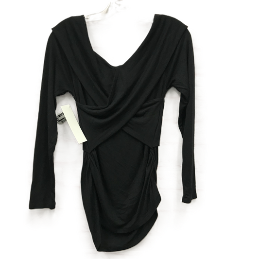 Black Top Long Sleeve By Ingrid & Isabel, Size: S