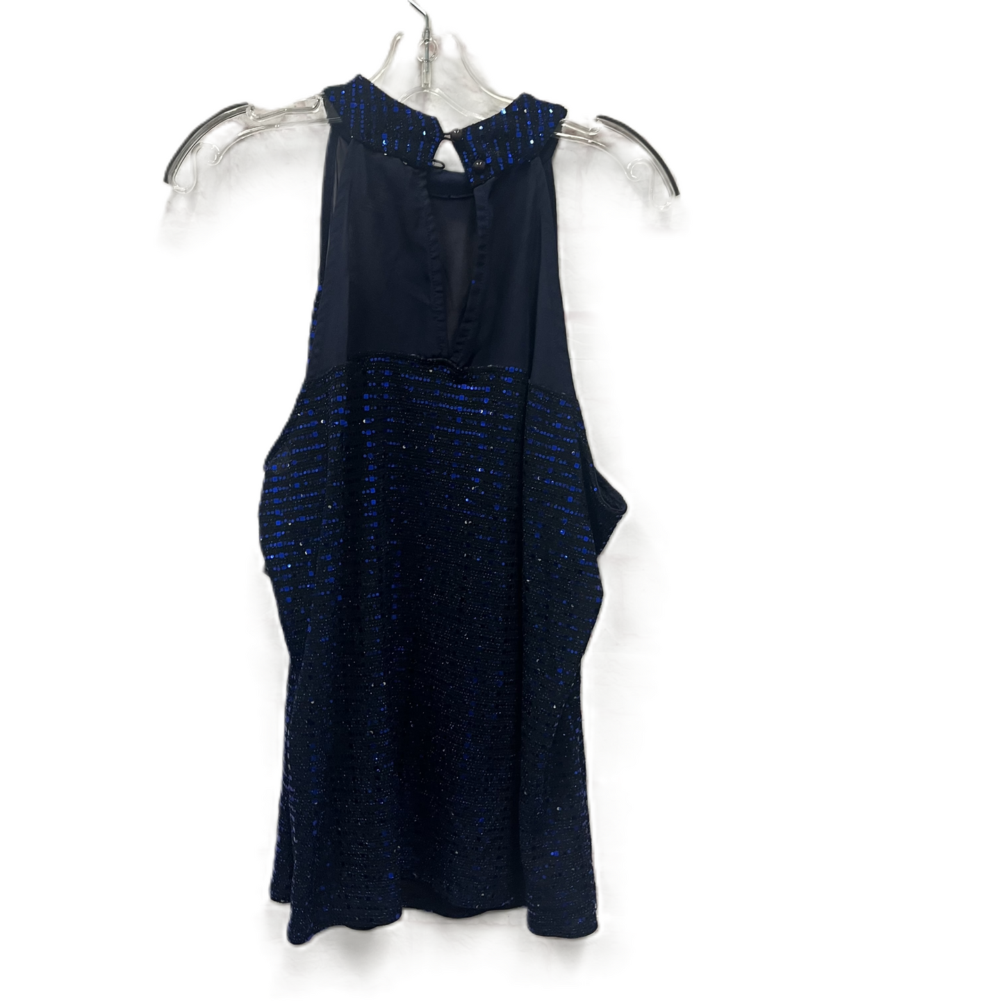 Top Sleeveless By Ashley Stewart In Blue, Size: 2x