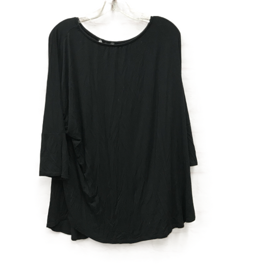 Black Top Short Sleeve By Cme, Size: 2x