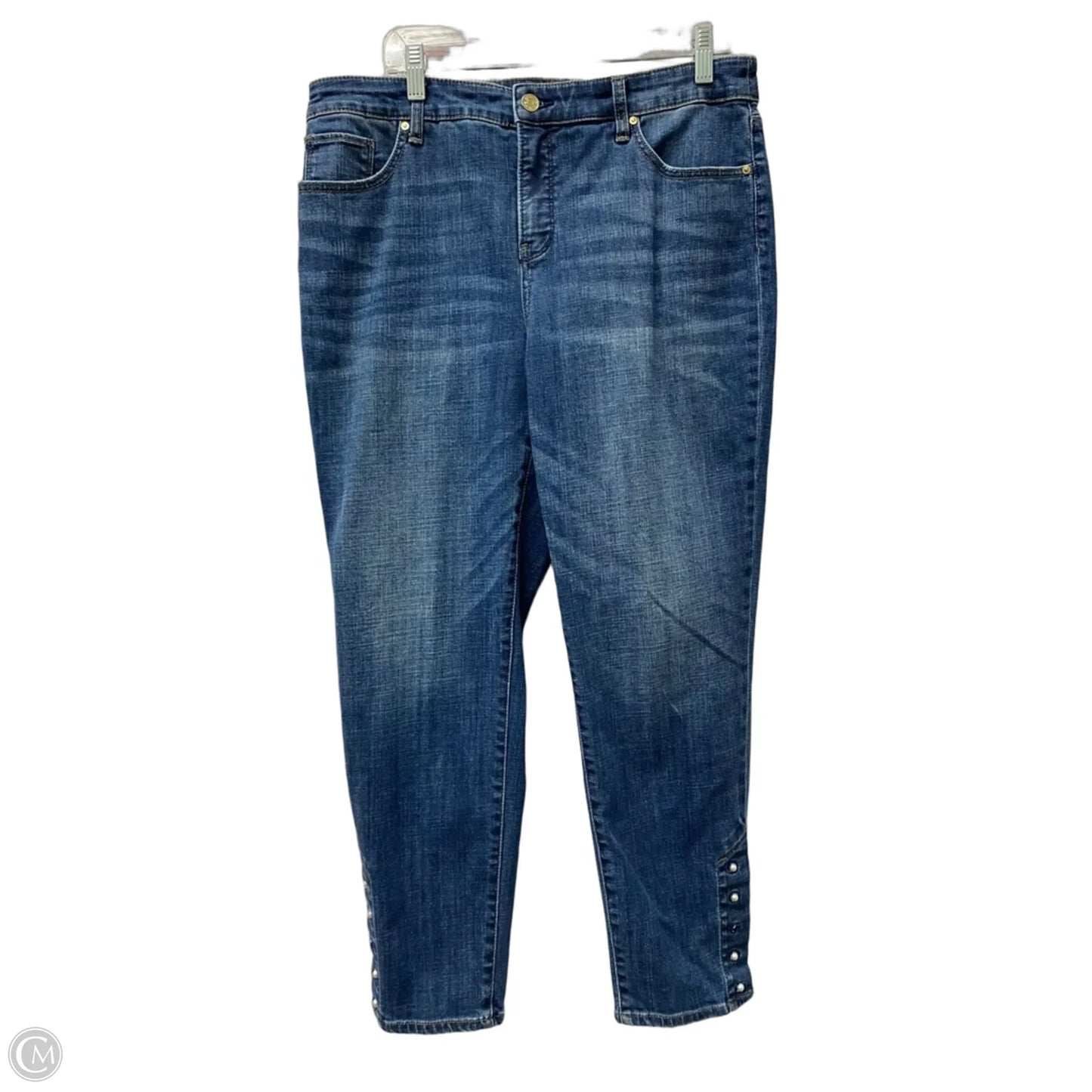 Jeans Cropped By Chicos In Blue, Size: 10