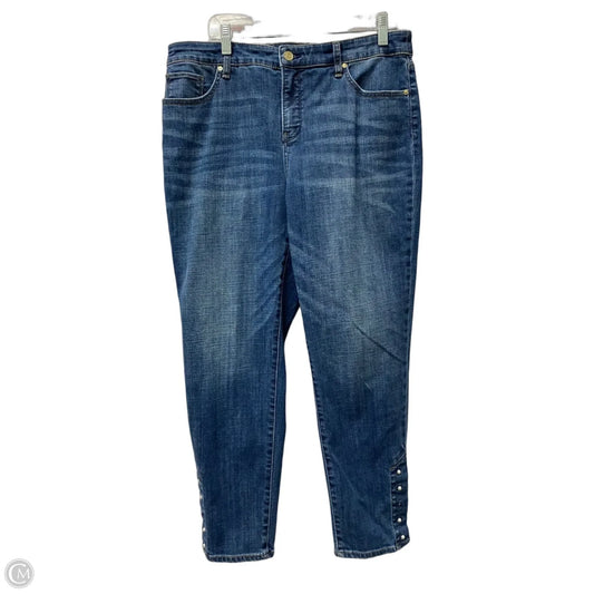Jeans Cropped By Chicos In Blue, Size: 10