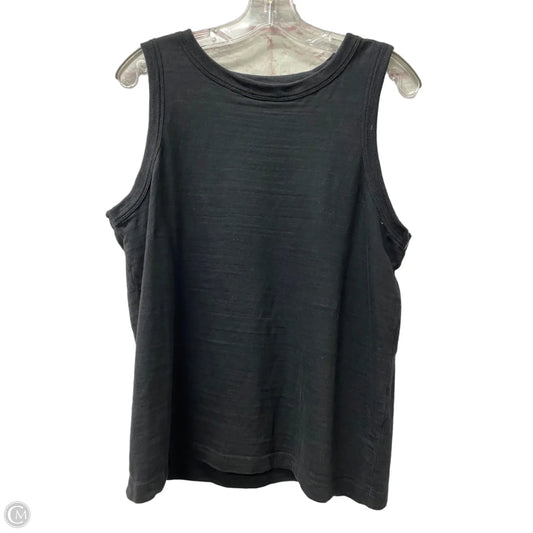 Top Sleeveless Basic By Loft In Black, Size: L