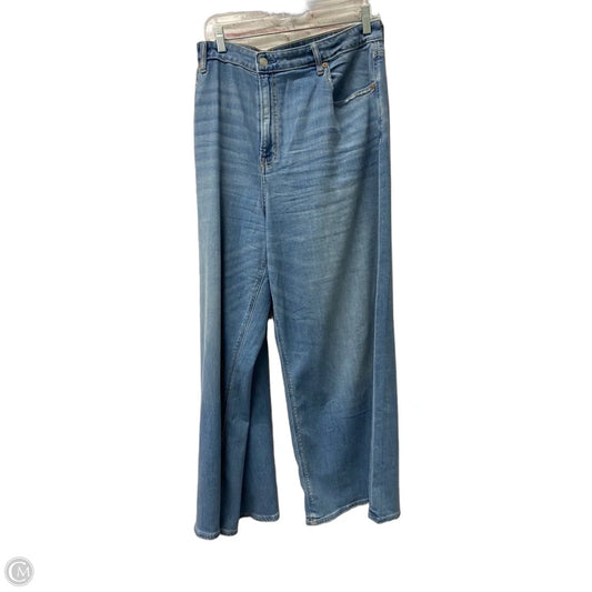 Jeans Wide Leg By American Eagle In Blue, Size: 18