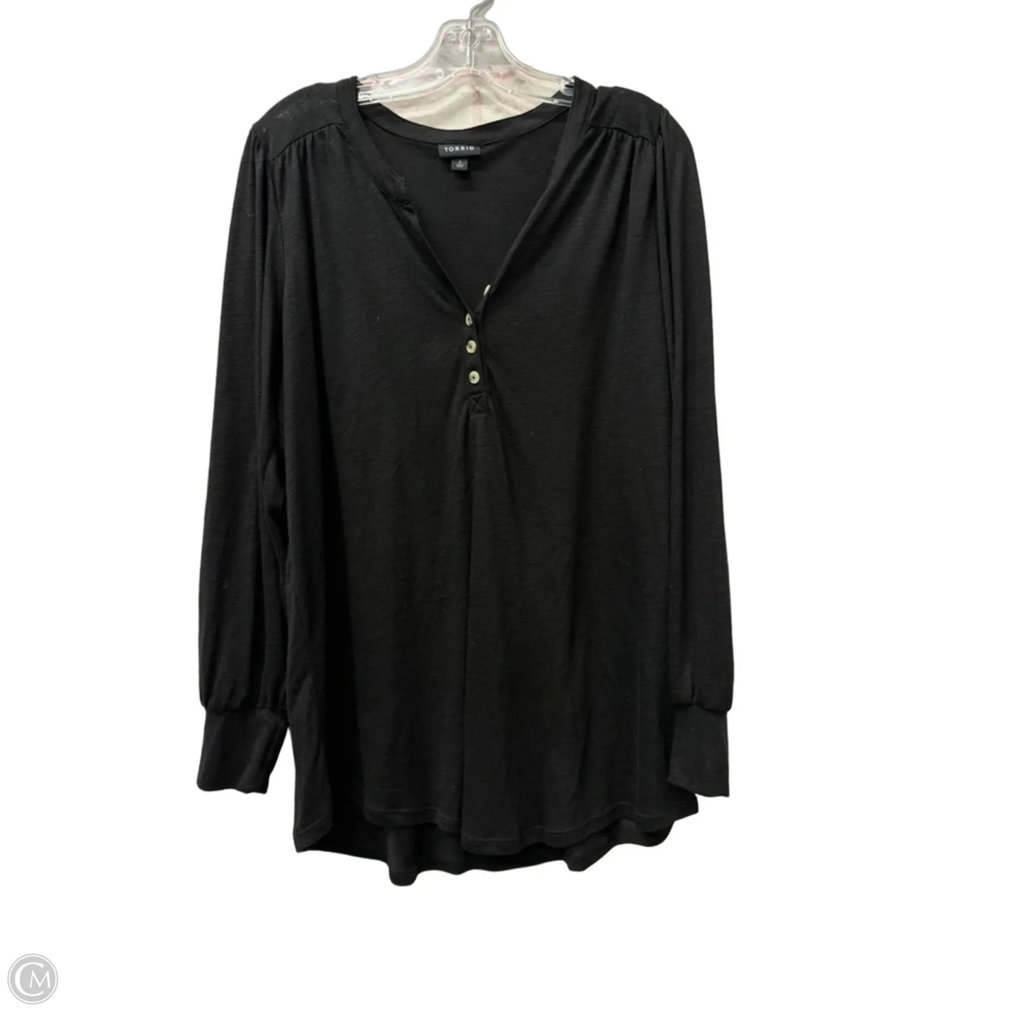 Top Long Sleeve By Torrid In Black, Size: 2x
