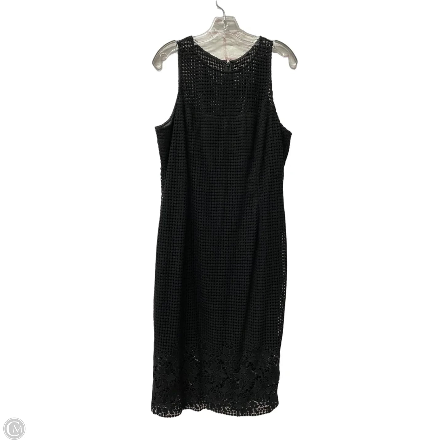 Dress Casual Midi By White House Black Market In Black, Size: L