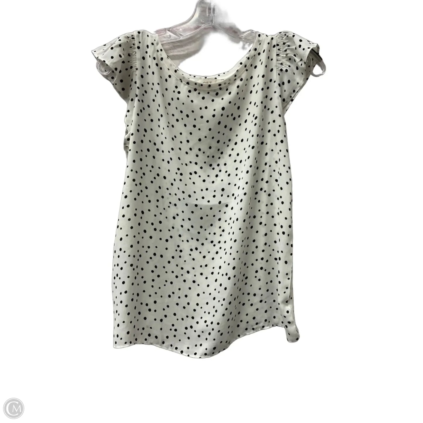 Top Short Sleeve By Loft In White, Size: Xsp