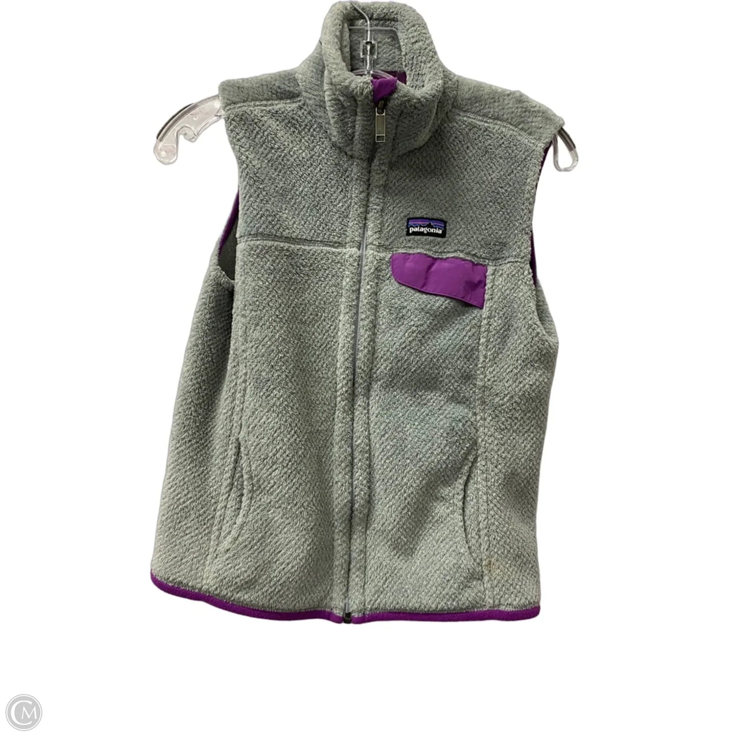 Vest Faux Fur & Sherpa By Patagonia In Grey, Size: S