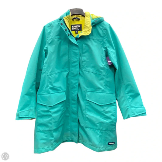 Jacket Other By Lands End In Aqua, Size: Xl