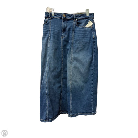Skirt Midi By J. Jill In Blue, Size: 18
