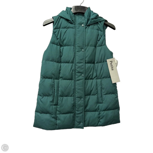 Vest Puffer & Quilted By J. Jill In Green, Size: Xsp