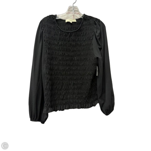 Top Long Sleeve By Loft In Black, Size: L