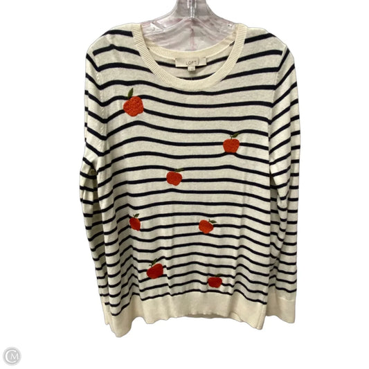 Top Long Sleeve By Loft In Ivory, Size: L