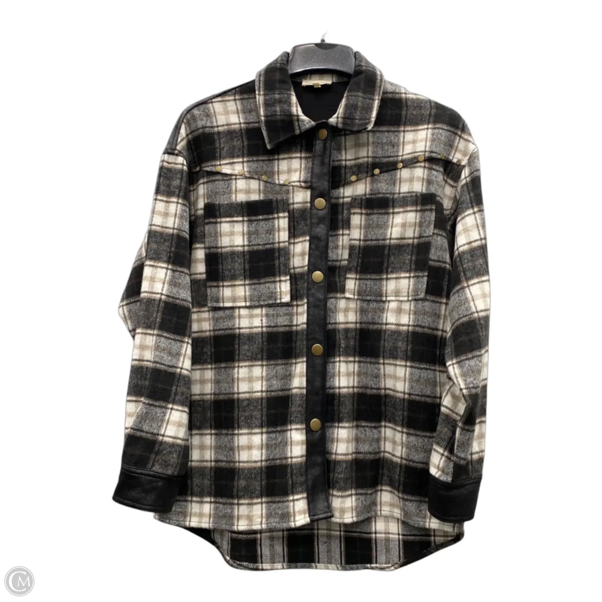 Jacket Shirt By Gilded Intent In Black, Size: S