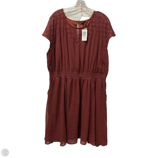 Dress Casual Short By Torrid In Maroon, Size: 2x