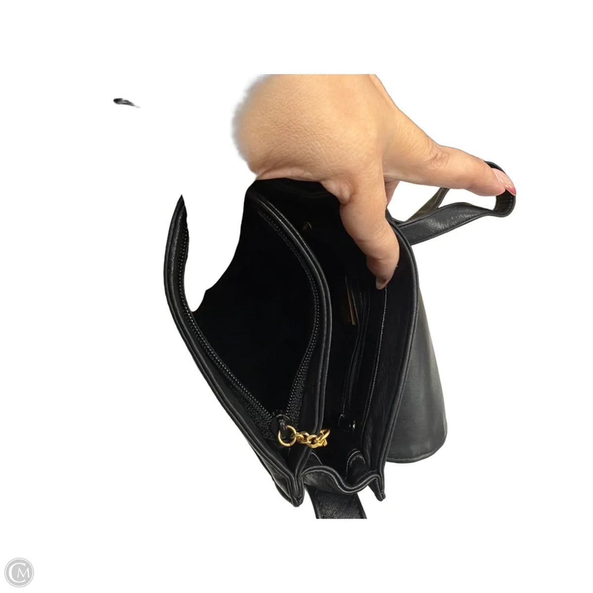 Crossbody Leather By Perlina, Size: Small